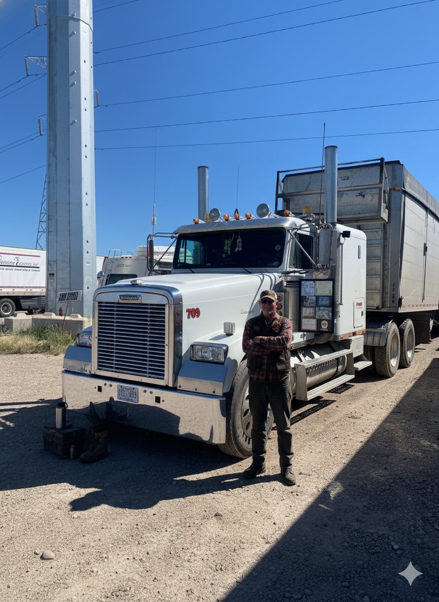 Sam’s Services hauling truck
